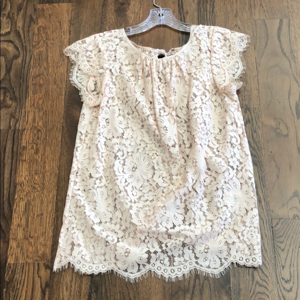 Joie Blush lace top